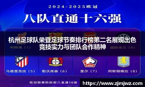 杭州足球队荣登足球节奏排行榜第二名展现出色竞技实力与团队合作精神